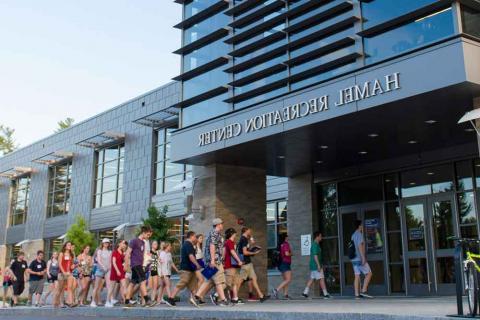 exterior of UNH Campus Recreation Center